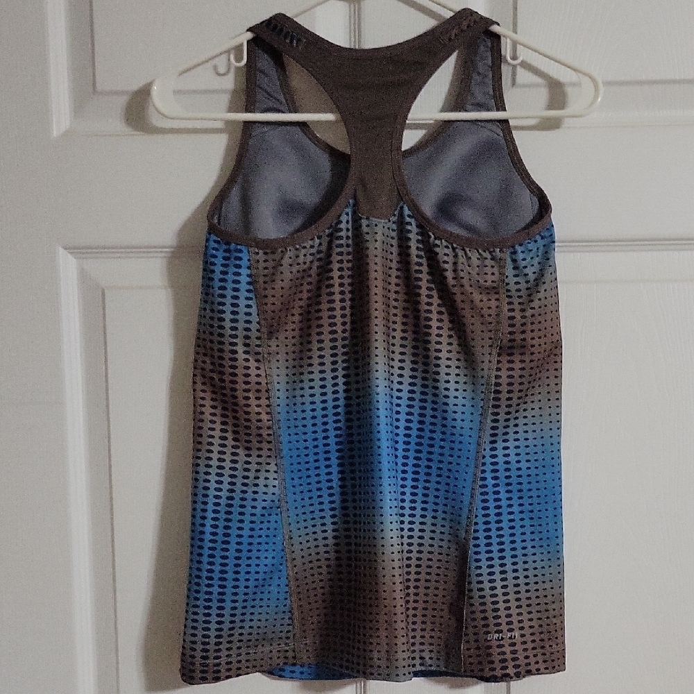 Nike Blue and Brown Tank Top - Picture 4 of 6